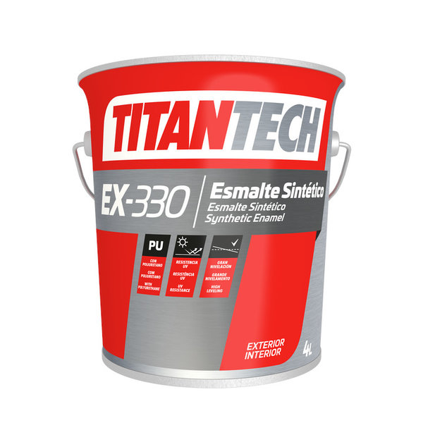 TITAN TECH EX-330 ESMALTE MATE BLANCO  4L  816