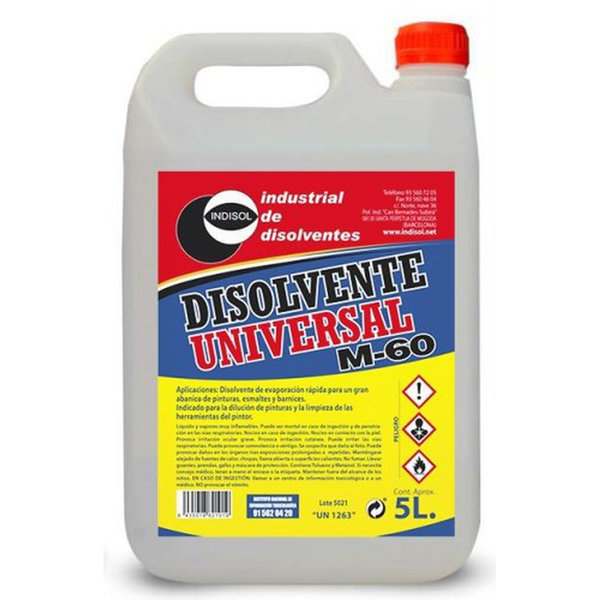 DISOLVENTE UNIVERSAL  5L M-60 PLASTIC